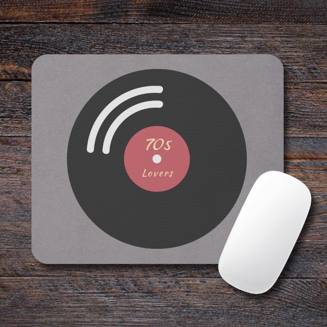 Alfombrilla De Ratón Almohadilla del ratón de grabación de vinilo (Vinyl Record Mouse Pad)