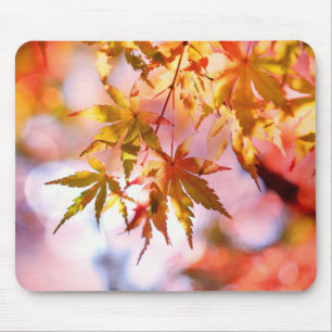 Alfombrilla De Ratón Almohadilla del ratón de hojas de otoño