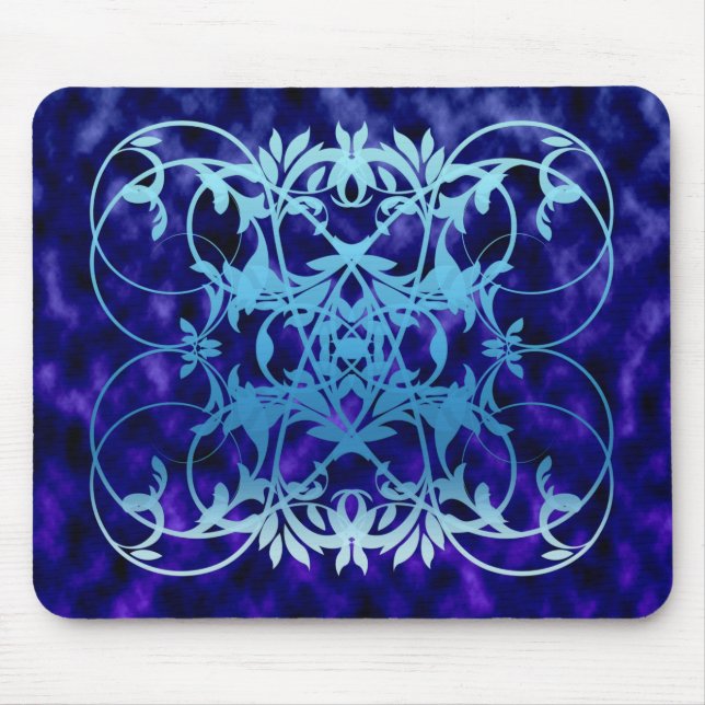 Alfombrilla De Ratón Almohadilla del ratón de la puerta azul (Frente)