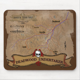 Alfombrilla De Ratón Almohadilla del ratón de la serie Deadwood Undert