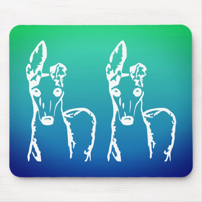 Alfombrilla De Ratón Almohadilla del ratón de los Greyhounds italianos  (Frente)