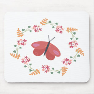 Alfombrilla De Ratón Almohadilla del ratón de mariposa