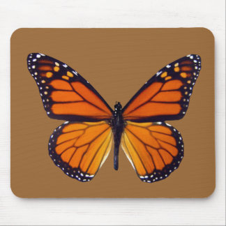 Alfombrilla De Ratón Almohadilla del ratón de mariposa naranja