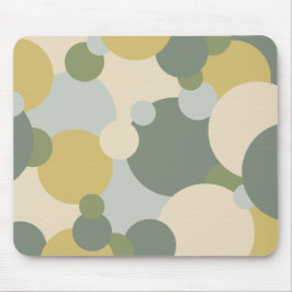Alfombrilla De Ratón Almohadilla del ratón de Moléculas amarillas verde