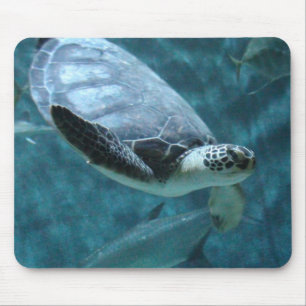 Alfombrilla De Ratón Almohadilla del ratón de natación de tortuga