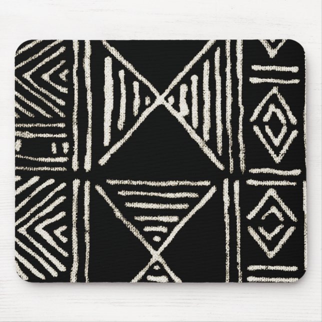 Alfombrilla De Ratón Almohadilla del ratón de tela de barro negro (Frente)