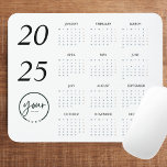 Alfombrilla De Ratón Almohadilla del ratón del calendario personalizado<br><div class="desc">Promocione su marca mientras mejora su espacio de trabajo con este teclado de ratón del calendario 2025 personalizado que incluye su logotipo. Diseñado con un diseño elegante y profesional, esta almohadilla del ratón combina un calendario funcional de año completo con una superficie lisa para un rendimiento preciso del ratón. Agregue...</div>
