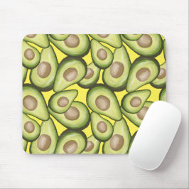 Alfombrilla De Ratón Almohadilla del ratón del patrón de aguacate vegan