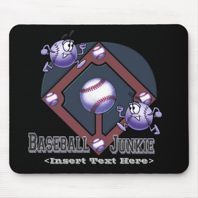 Alfombrilla De Ratón Almohadilla del ratón del Personalizado de béisbol (Frente)