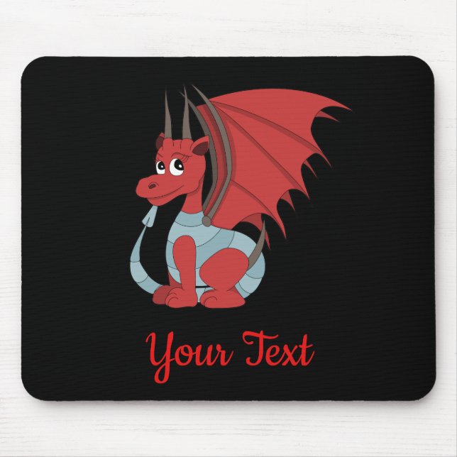 Alfombrilla De Ratón Almohadilla del ratón del Personalizado del Dragón (Frente)