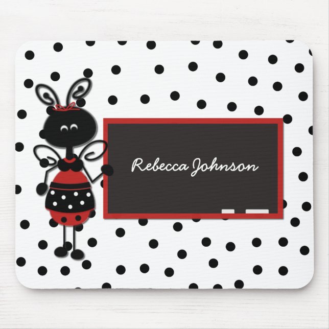 Alfombrilla De Ratón Almohadilla del ratón del profesor Ladybug (Frente)
