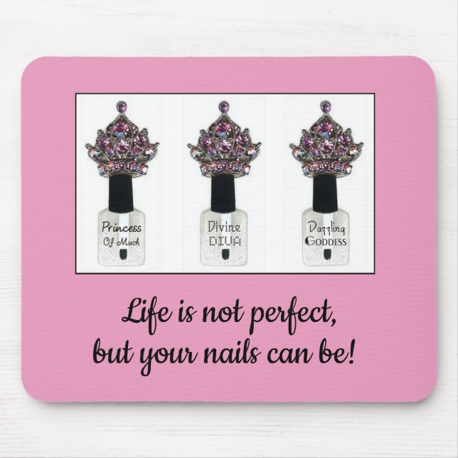 Alfombrilla De Ratón Almohadilla del ratón "Diva Nails" (Frente)