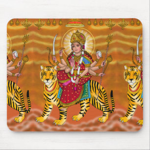 Alfombrilla De Ratón Almohadilla del ratón Durga de la diosa