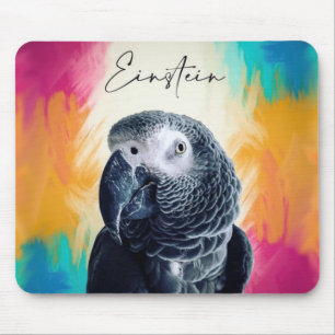 Alfombrilla De Ratón Almohadilla del ratón Einstein Parrot