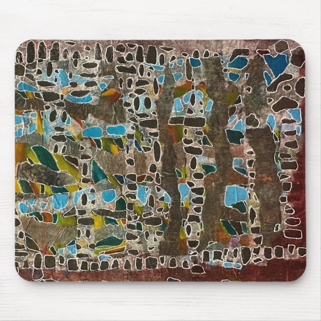 Alfombrilla De Ratón Almohadilla del ratón en grisones y verduras de co (Frente)