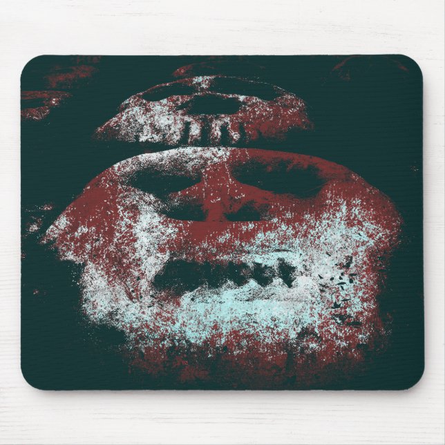 Alfombrilla De Ratón Almohadilla del ratón Grunge Skulls (Frente)