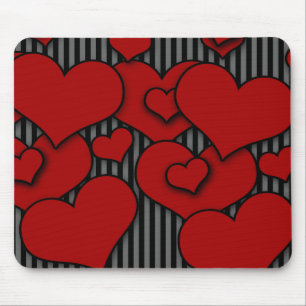 Alfombrilla De Ratón Almohadilla del ratón Heart and Stripes