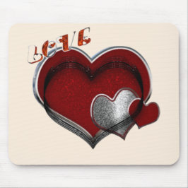 Alfombrilla De Ratón Almohadilla del ratón Heart Magic Beige