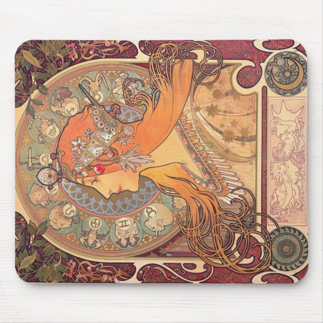 Alfombrilla De Ratón Almohadilla del ratón - Ilustracion Bella Artes (Frente)