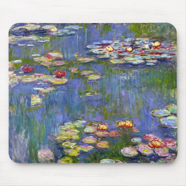 Alfombrilla De Ratón Almohadilla del ratón Monet Water Lilies 1916 (Frente)