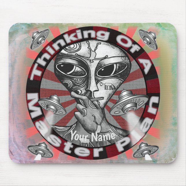 Alfombrilla De Ratón Almohadilla del ratón para el plan maestro Alien (Frente)