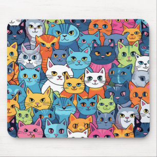 Alfombrilla De Ratón Almohadilla del ratón para la cara del gato person