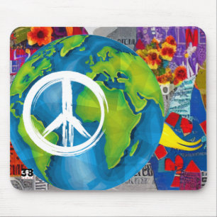 Alfombrilla De Ratón Almohadilla del ratón para la paz mundial