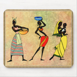 Alfombrilla De Ratón Almohadilla del ratón para mujeres de África
