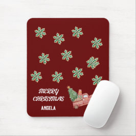 Alfombrilla De Ratón Almohadilla del ratón para Navidades de copo de ni