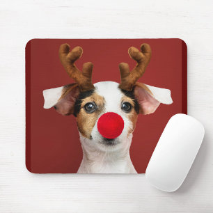 Alfombrilla De Ratón Almohadilla del ratón para perro de los navidades