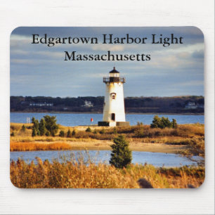 Alfombrilla De Ratón Almohadilla Edgartown Harbor Light, Massachusetts