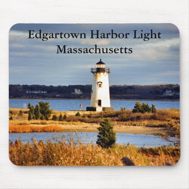 Alfombrilla De Ratón Almohadilla Edgartown Harbor Light, Massachusetts (Frente)