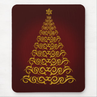 Alfombrilla De Ratón Almohadilla elegante del ratón del árbol de Navida