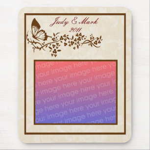 Alfombrilla De Ratón Almohadilla elegante para el ratón mariposa