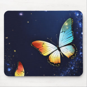 Alfombrilla De Ratón Almohadilla elegante para ratón con mariposa