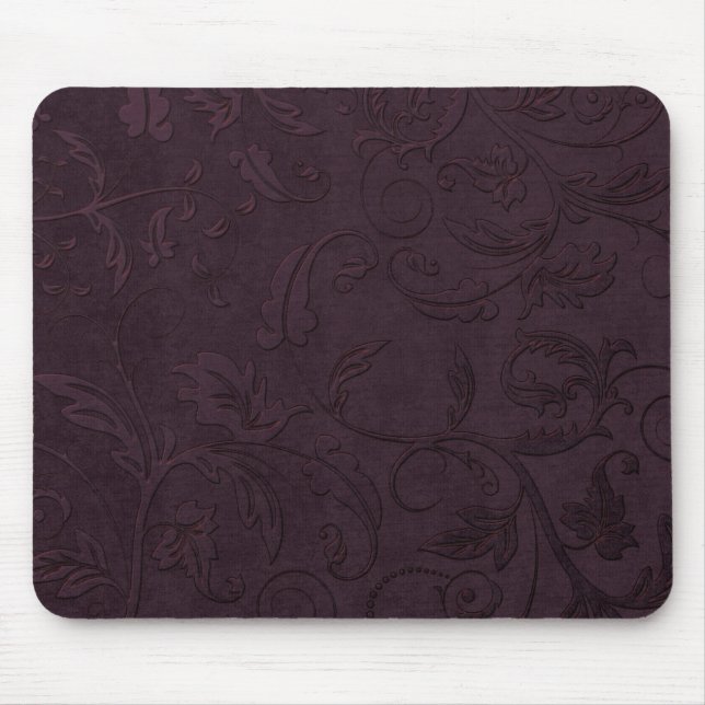 Alfombrilla De Ratón Almohadilla gótica de ratón de uva oscura (Frente)