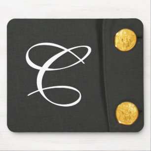 Alfombrilla De Ratón Almohadilla inicial del ratón monograma A de clase