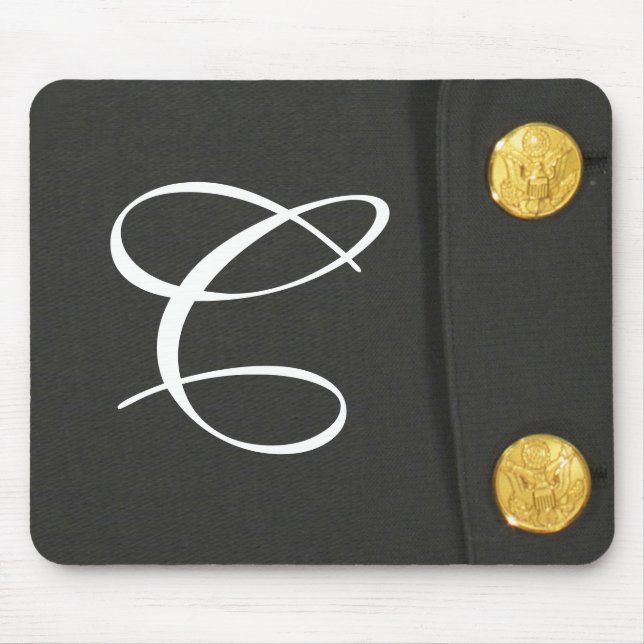 Alfombrilla De Ratón Almohadilla inicial del ratón monograma A de clase (Frente)