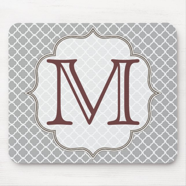 Alfombrilla De Ratón Almohadilla inicial del ratón sobre el fondo latti (Frente)