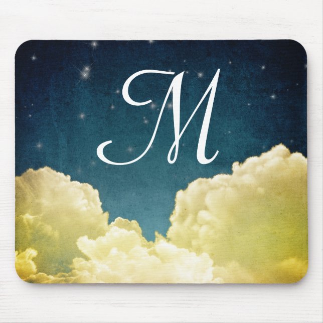 Alfombrilla De Ratón Almohadilla inicial del ratón sobre estrellas y nu (Frente)