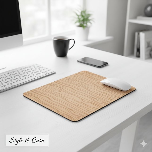 Alfombrilla De Ratón Almohadilla para el ratón con grano de madera suav (Smooth Wood Grain Mouse Pad Designed for Daily Use)