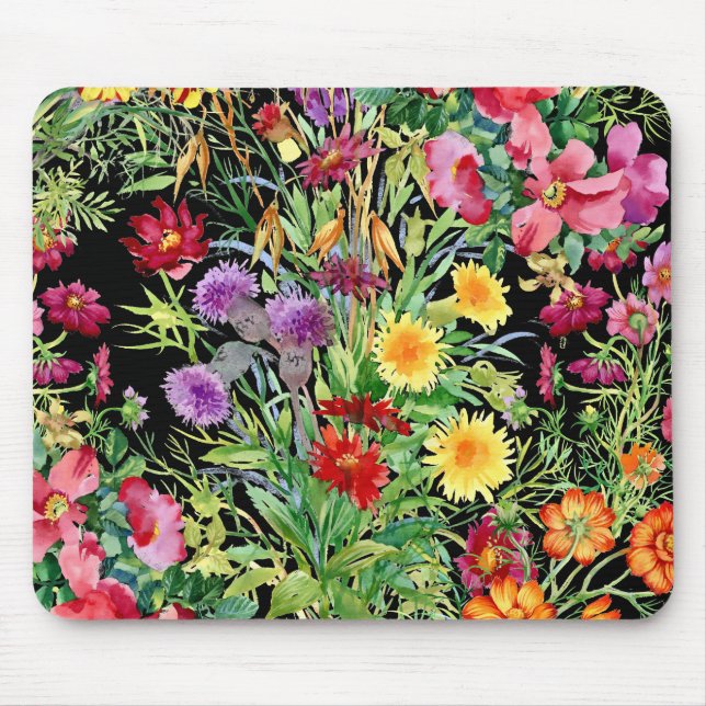 Alfombrilla De Ratón Almohadilla para ratón de flores silvestres (Frente)