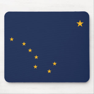 Alfombrilla De Ratón Almohadilla para ratón de la bandera de Alaska