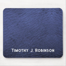 Alfombrilla De Ratón Almohadilla personalizada de ratón de piel azul de