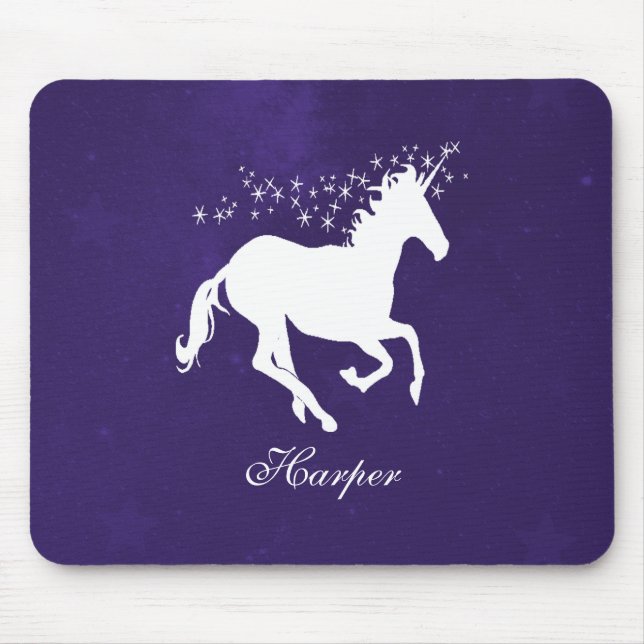Alfombrilla De Ratón Almohadilla personalizada de ratón morada de unico (Frente)