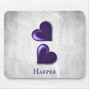 Alfombrilla De Ratón Almohadilla personalizada del ratón Purple Heart
