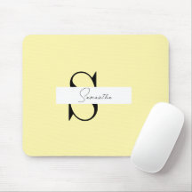 Almohadilla personalizada para el ratón amarillo p