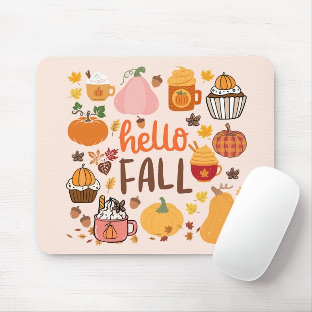Alfombrilla De Ratón Almohadillas de otoño (Con ratón)
