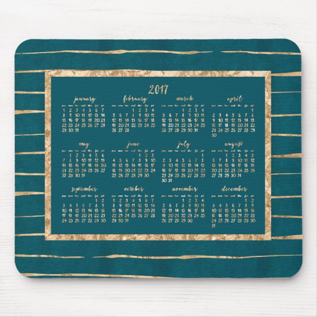 Alfombrilla De Ratón Almohadillas de ratón del calendario de la gasolin (Frente)