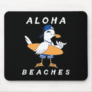 Alfombrilla De Ratón Aloha Bebe Funny Seagull Mating Family Beach